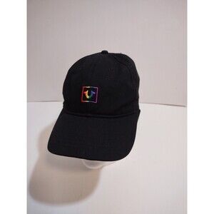 TRUE RELIGION RAINBOW BOX BLACK COTTON BASEBALL CAP ADJUSTABLE NEW TAGS $49.00
